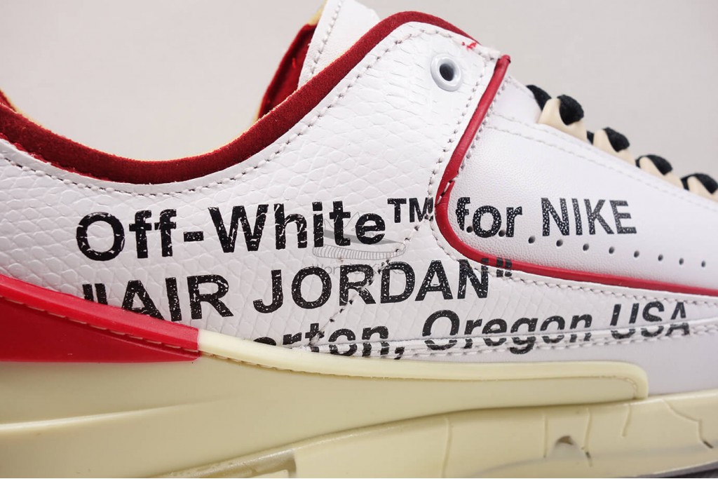 air jordan 2 retro low sp off-white white red