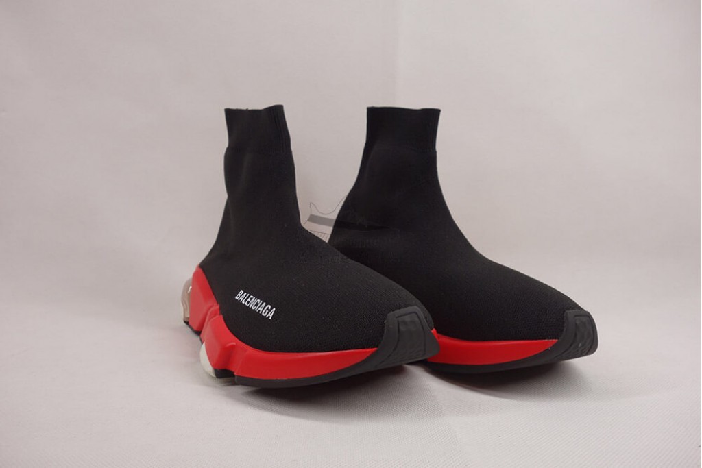 bc speed trainer clear sole red