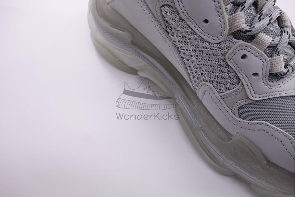 bc triple s clear sole trainer grey