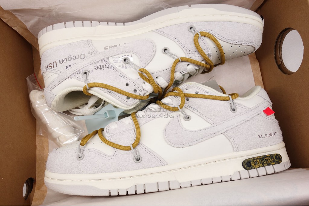 dunk low off white lot 37